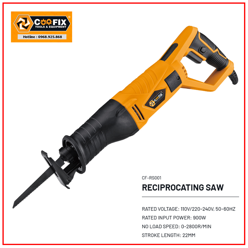 Máy cưa kiếm dùng điện coofix cf-rs001, máy cưa kiếm điện cầm tay 900w