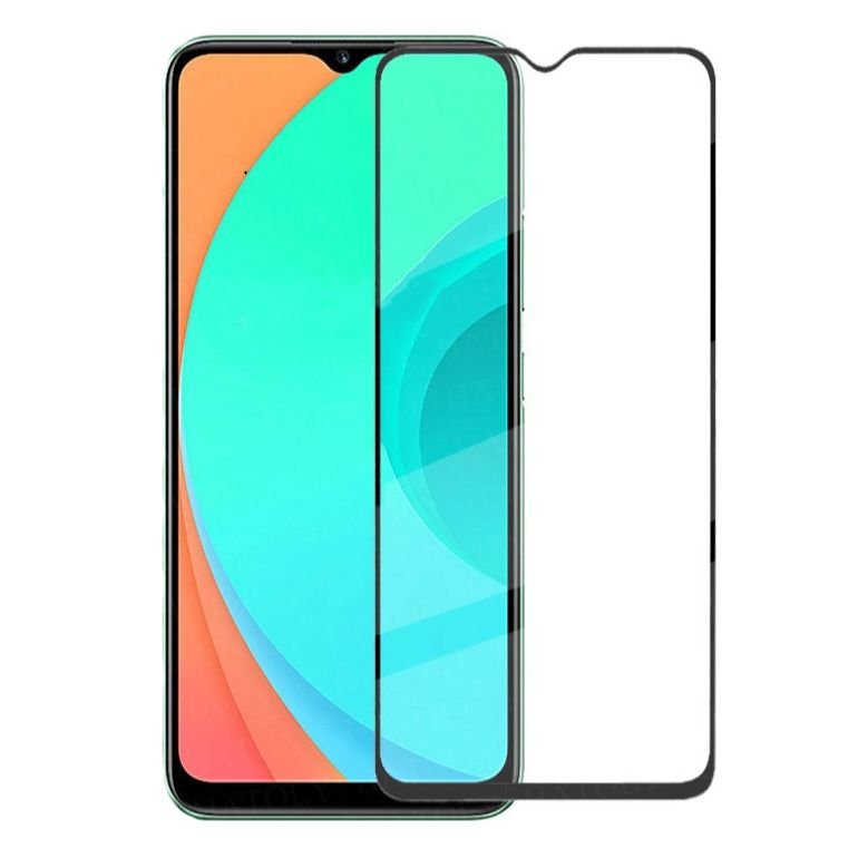 Kính cường lực cho realme c11/ c12/ c15/ c20 kính full màn hình full keo