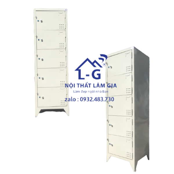 Tủ hồ sơ mini 5 tầng sơn tĩnh điện bằng sắt cao 1m6