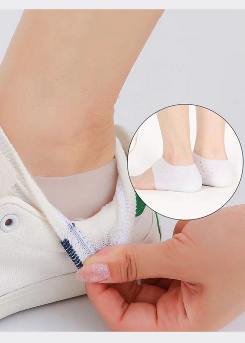 Cặp đệm gót chân tăng 3cm chiều cao silicon chống trượt| Tất độn gót chân tăng chiều cao bí mật của các siêu sao