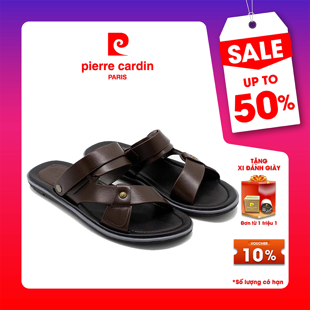 Sandal nam cao cấp Pierre Cardin màu nâu PCMFWL127