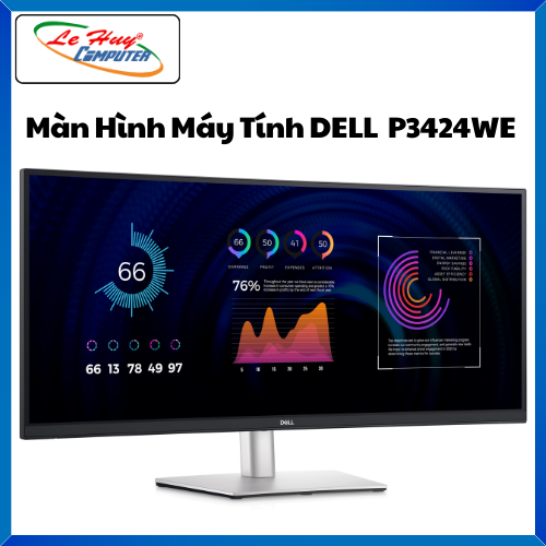 Màn Hình LCD Dell P3424WE (34.14 inch - WQHD - IPS - 60Hz - 5ms - USB TypeC - Curved) - Hàng Chính H
