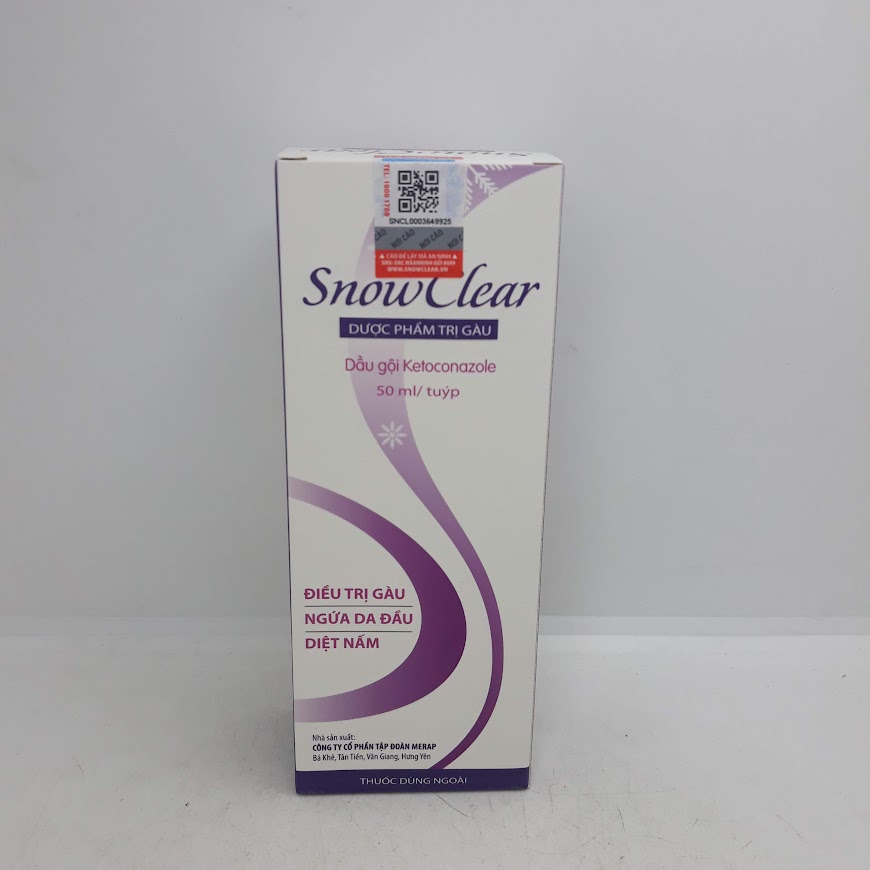 Dầu gội snowclear gàu, hêt nấm da đầu hàng chính hãng công ty có tem