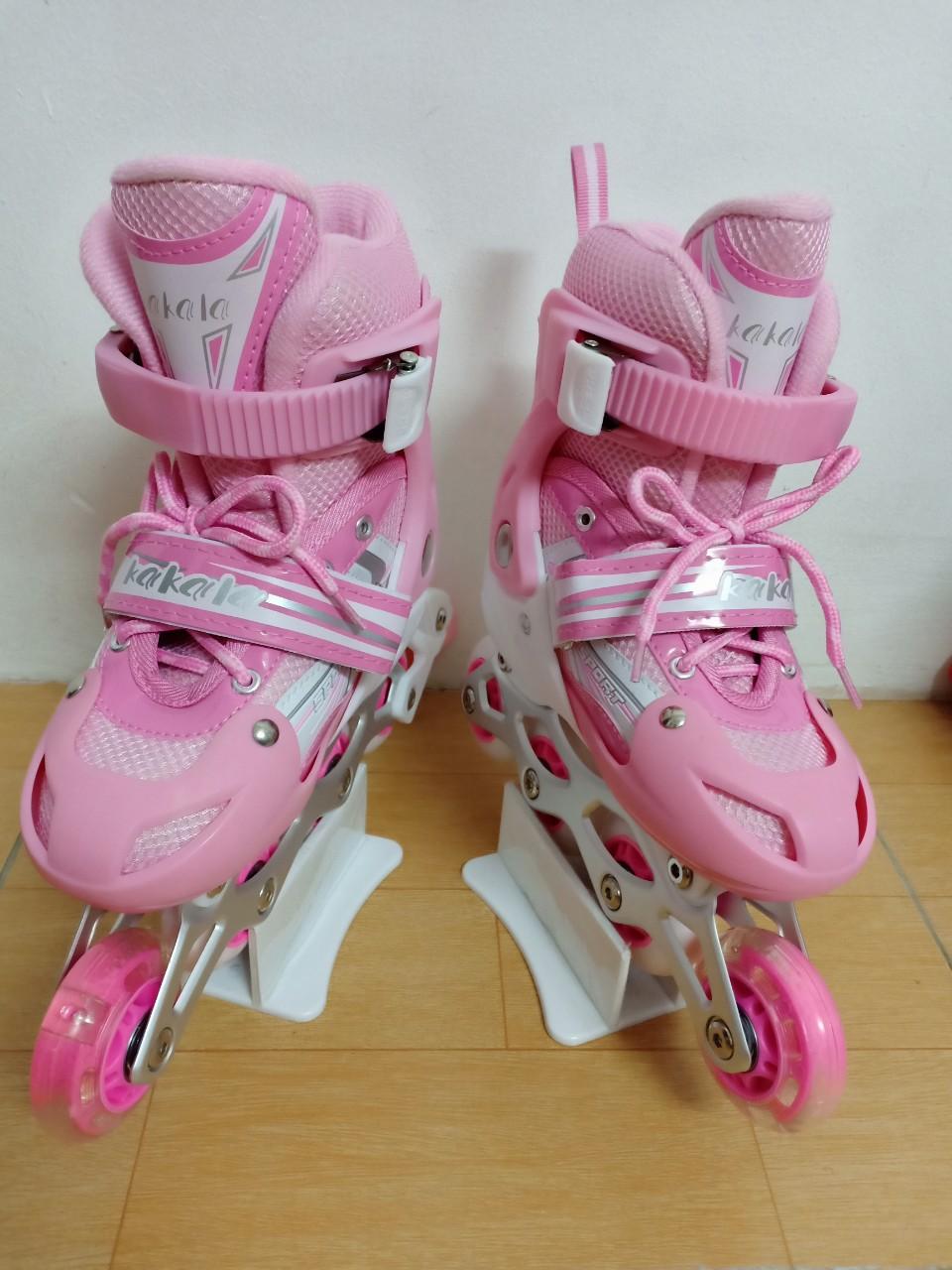 Giày trượt Patin trẻ em màu hồng sen