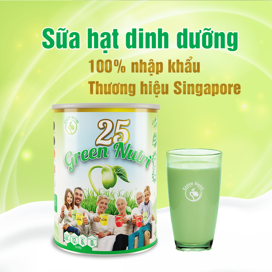 Sữa hạt 25 green nutri 750gr/lon