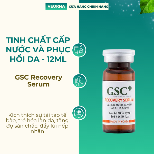 Tinh chất phục hồi/ căng bóng da gsc recovery serum 12ml