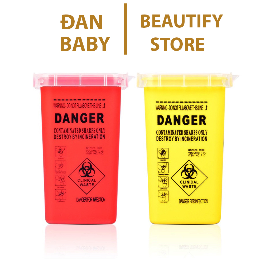 Thùng đựng rác mini để bàn, sọt rác mini dùng trong phun xăm thẩm mỹ spa
