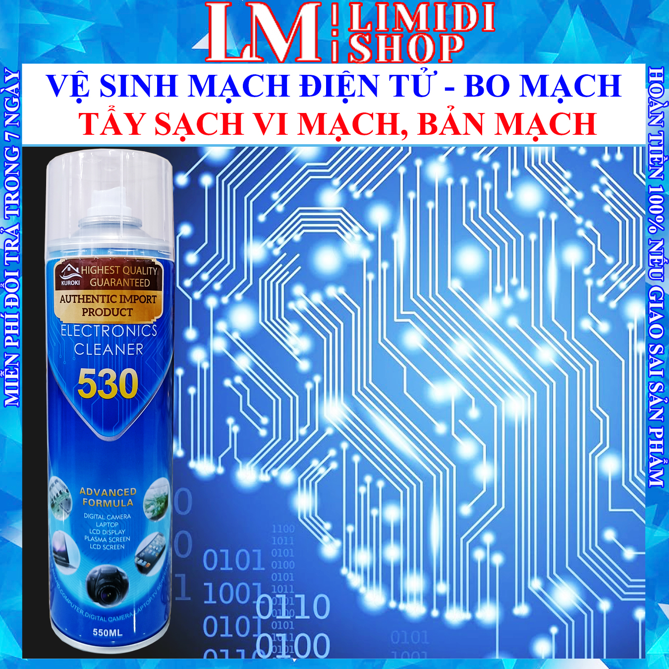 Vệ Sinh Mạch Điện - Nước Rửa Mạch Điện Tử - Tẩy Rửa Đầu Nối, Điểm Tiếp Xúc, Jack, Phích Cắm THIS Electronic