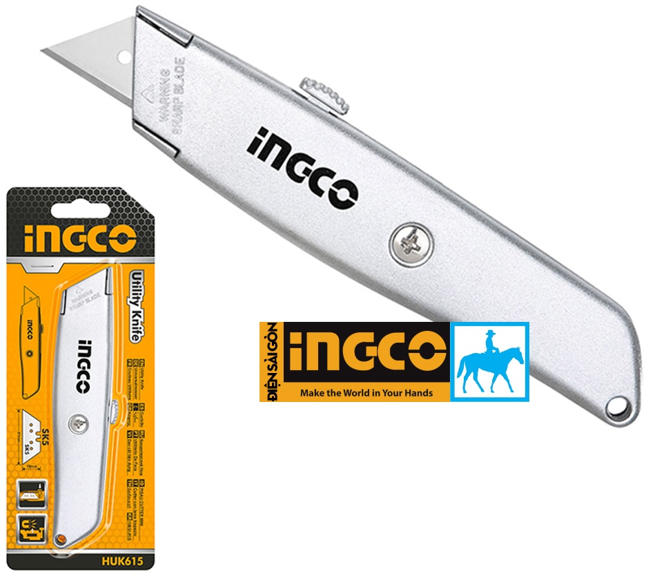 Dao rọc giấy dao cắt tiện dụng sk5 61x19mm ingco huk615