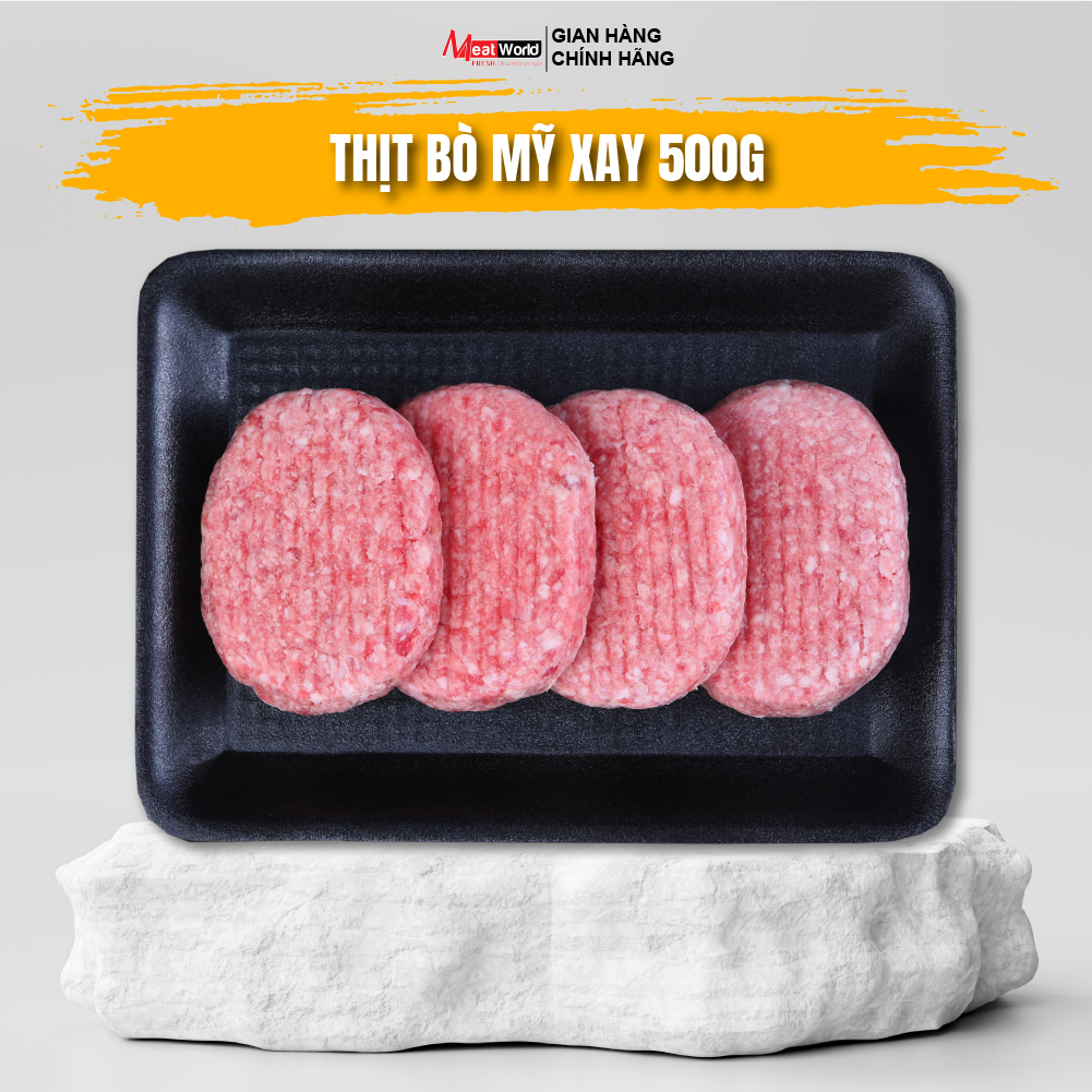 Thịt Bò Mỹ Xay Meat World 500g - Minced U.S Beef
