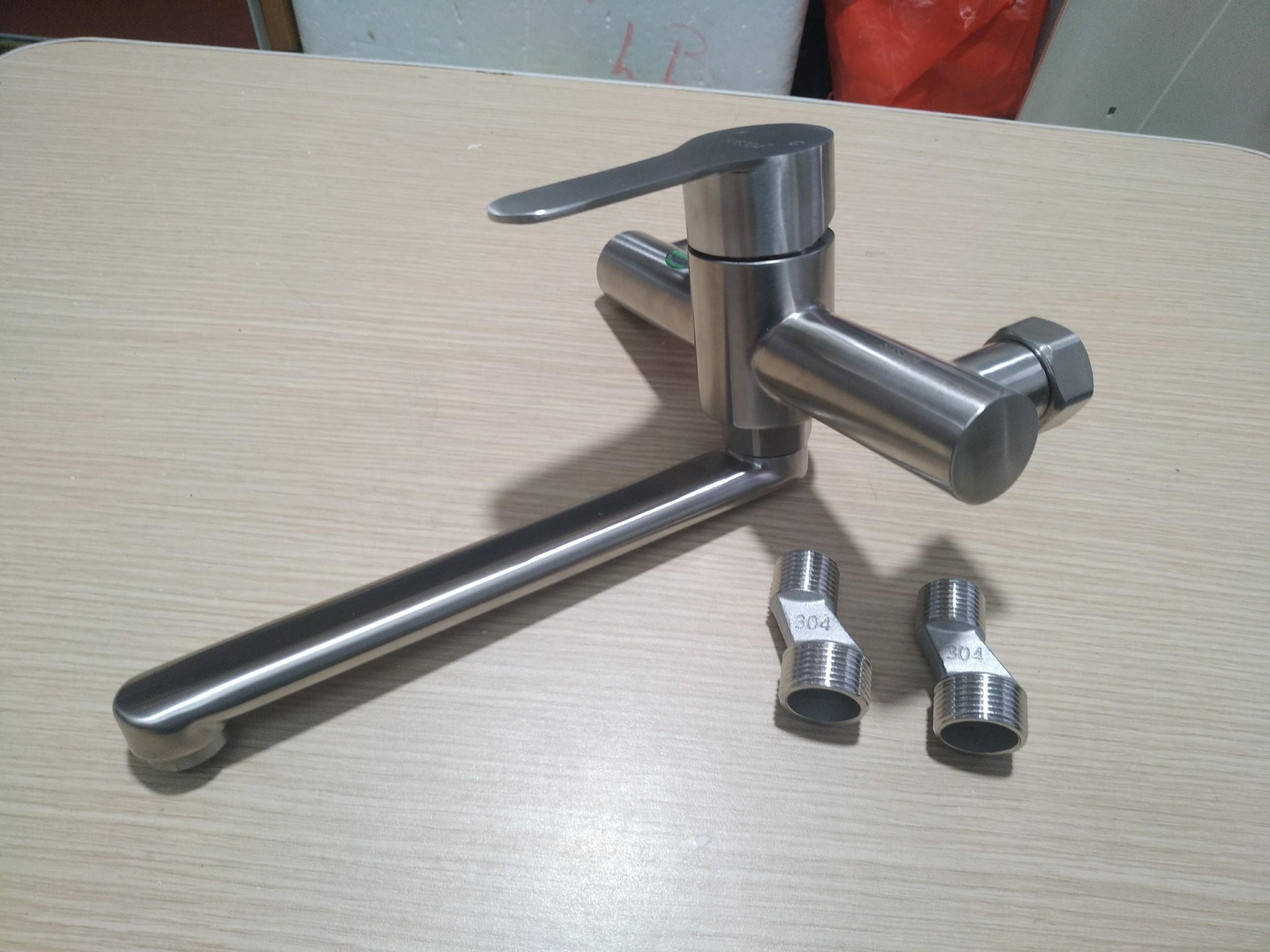 Vòi rửa bát nóng lạnh inox 304 tera