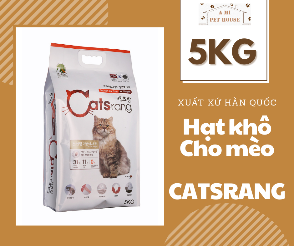 Hạt Catsrang | Catrang 5kg thức ăn mèo Hàn Quốc
