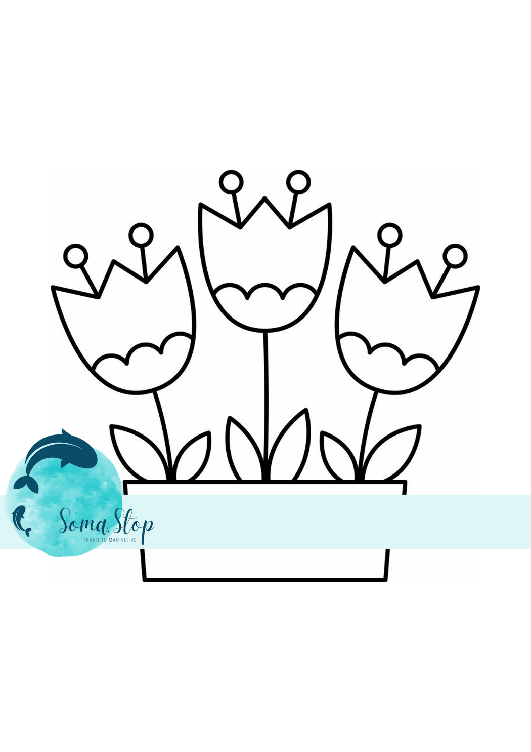 Bộ 50 Tranh tô màu khổ A4- Đơn giản 1