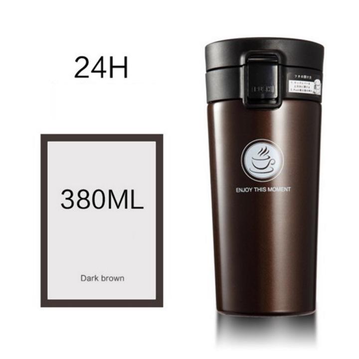 Bình giữ nhiệt 380ml 4 màu logo cafe