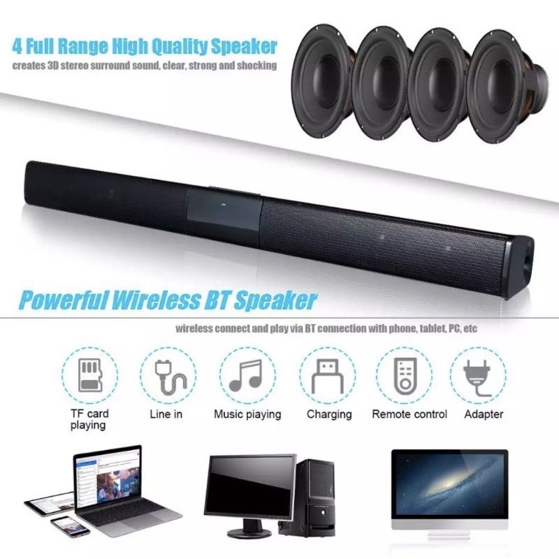 Siêu phẩm Loa Soundbar E5011 Chân dài, siêu mỏng, công suất lớn