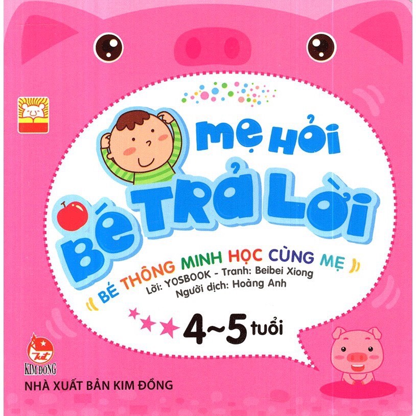 Sách - Mẹ hỏi bé trả lời Bộ 4 quyển Kim Đồng 4-5 tuổi