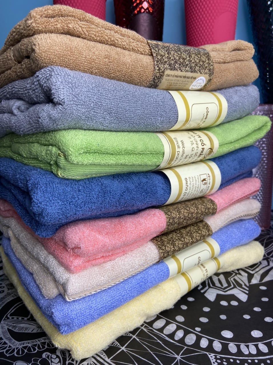 Khăn Cotton, Khăn Bamboo khăn mặt, khăn spa