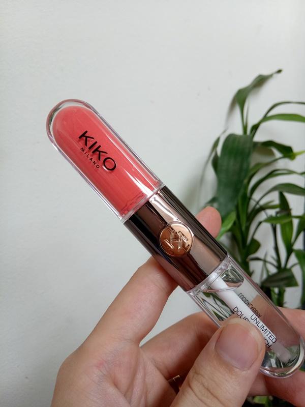 Son kem lì Kiko unlimited double touch 113 Satin Coral