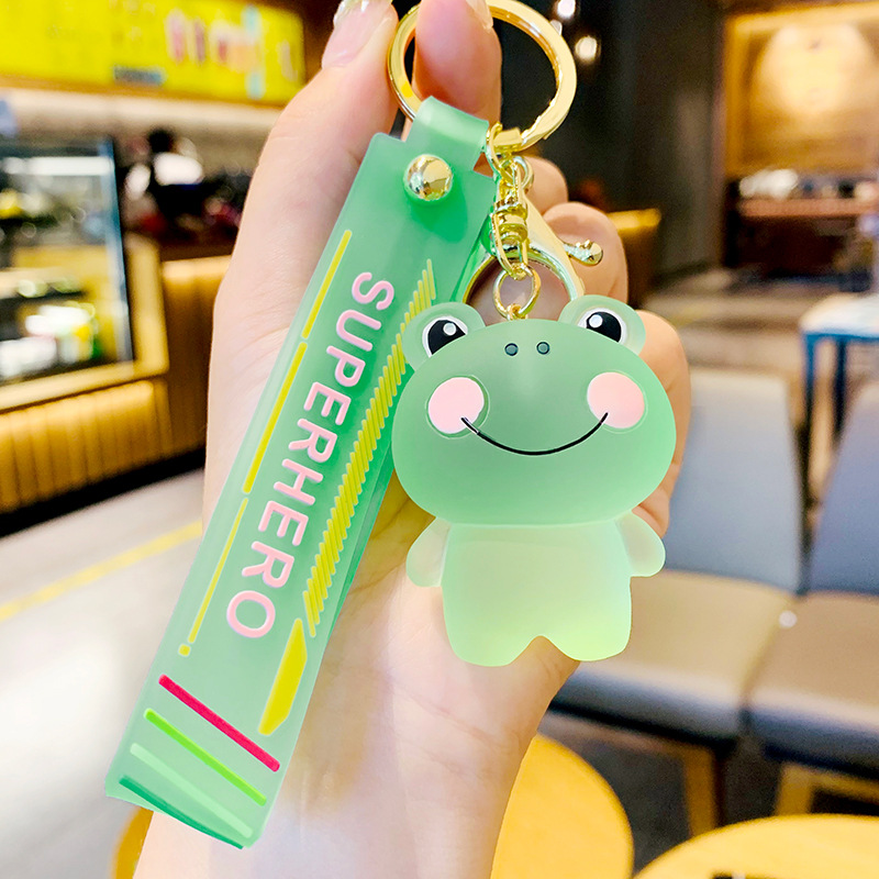 Móc khóa Ếch cute, cá tính, hàng cao cấp, đeo balo, túi xách, cặp sách