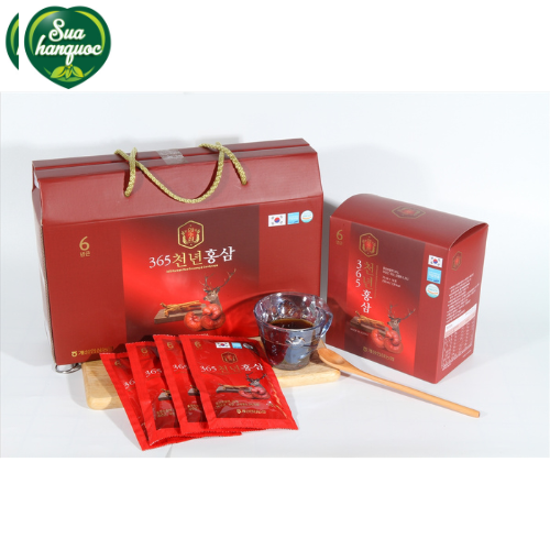 [QUÀ TẶNG] Nước Hồng Sâm Linh Chi Nhung Hươu Hàn Quốc  HANSUSAM 365 ( 70ml/ gói)