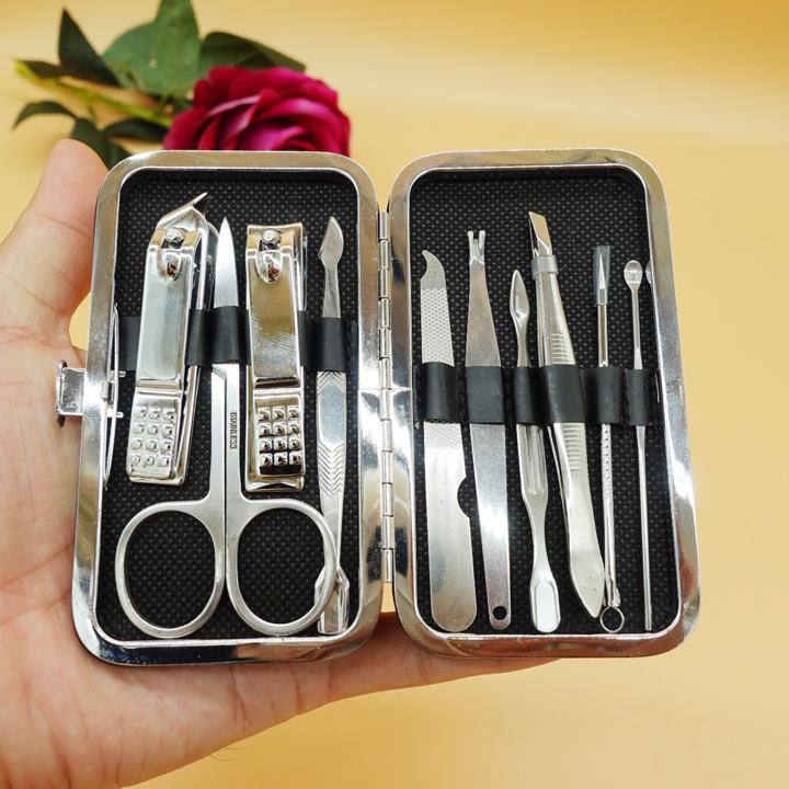 Bộ dụng cụ 10 món chăm sóc móng - t0100