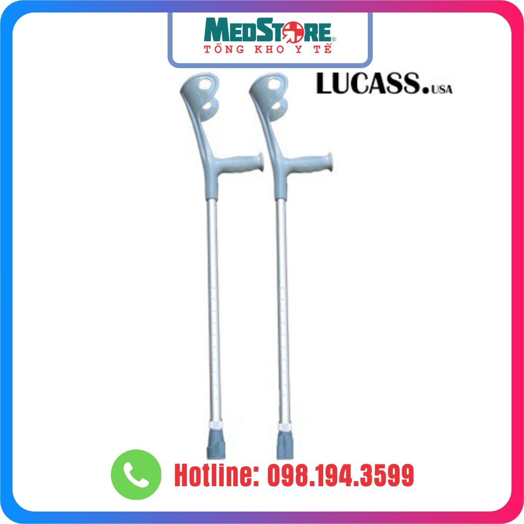 Nạng khuỷu tay Lucass hợp kim nhôm - TBYT Medstore