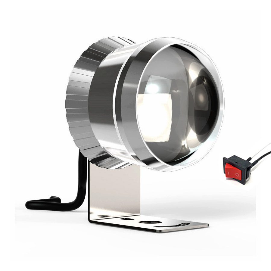 [HCM]Đèn Led Bi Cầu U3 Ngắn Chip T6 Chiếu Gom Xa Vỏ Bạc [ Tặng công tắc ]