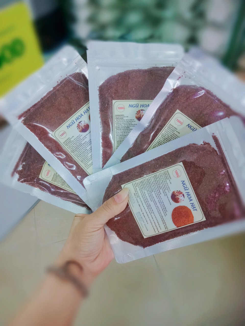 (Combo 5 gói x 100G) Mặt nạ Ngũ Hoa Collagen hạt to - Tặng bộ bát trộn đắp mặt nạ