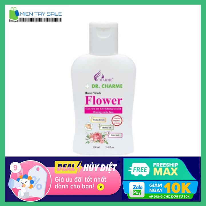 Gel rửa tay khô kháng khuẩn flower 100ml-miền tây sale