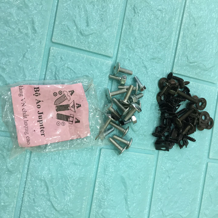 Bộ ốc xe SIRIUS / JUPITER , ốc đầu dù xe máy 304 INOX bền đẹp ốc dàn áo xe máy, độ xe máy siêu chất