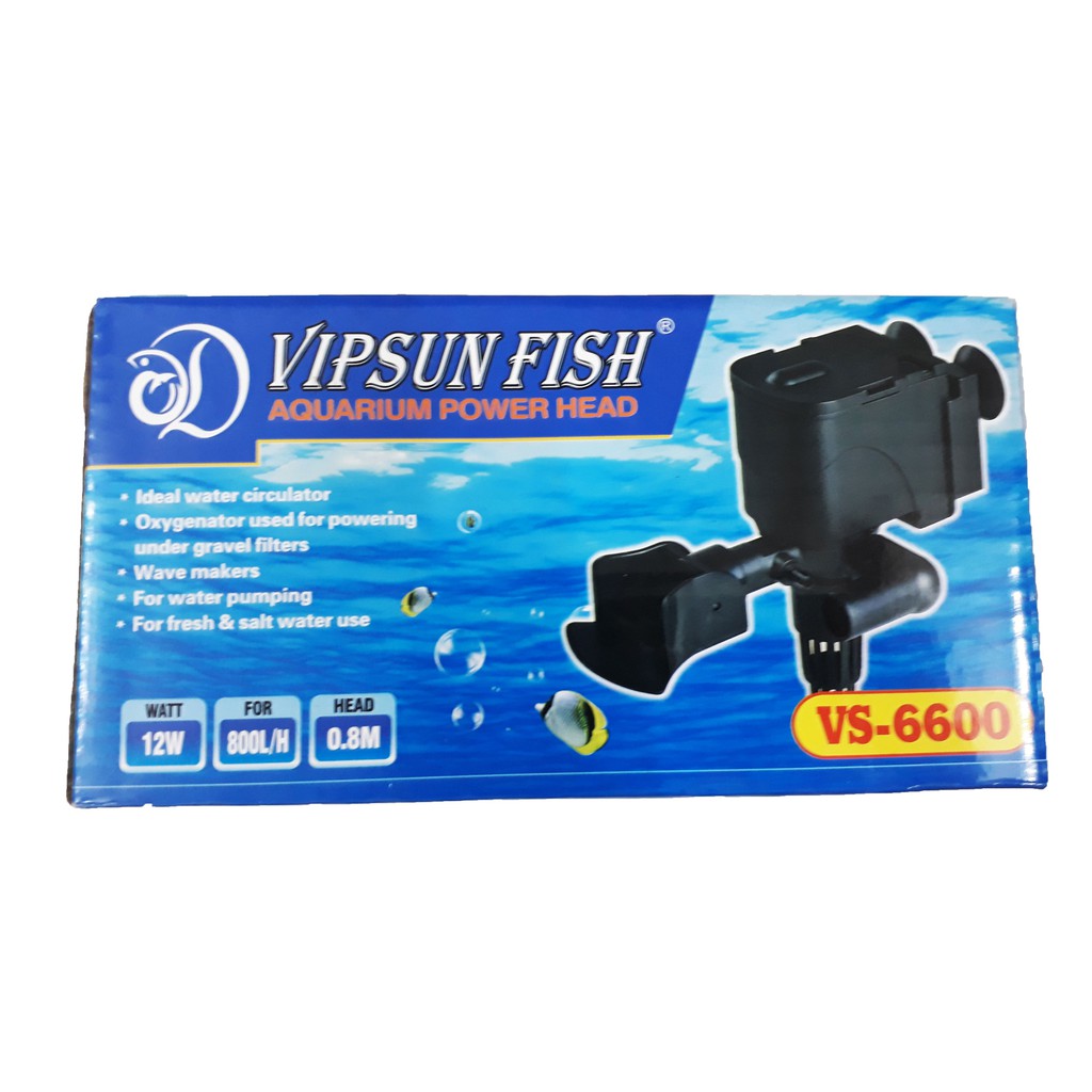 Máy bơm bể cá Vipsun Vs 6600 cho hồ cá cảnh