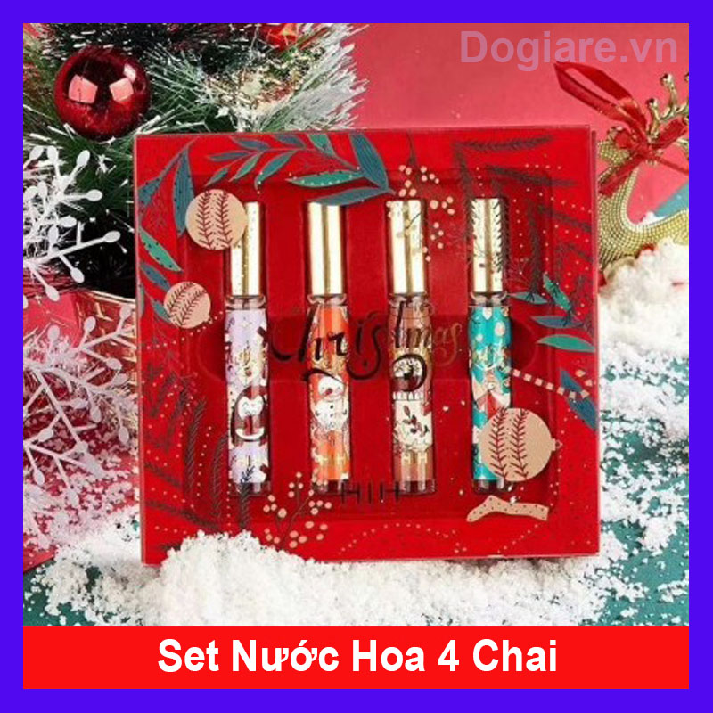 Set Nước Hoa 4 Chai Thơm Lâu Quý Phái - Quà Tết Ý Nghĩa - Nước Hoa Mini