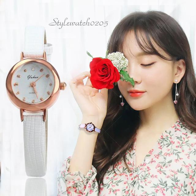 Đồng hồ nữ Yuhao mặt vát 3d nhỏ xinh cực đẹp