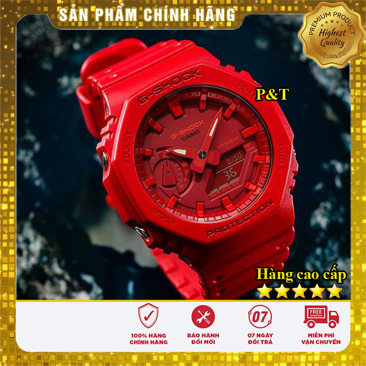 Đồng hồ Casio G-Shock GA-2100 Đỏ - Phong cách - Đẳng cấp - Đồng hồ P&T [ FreeShip- Hàng cao cấp- Full box ]