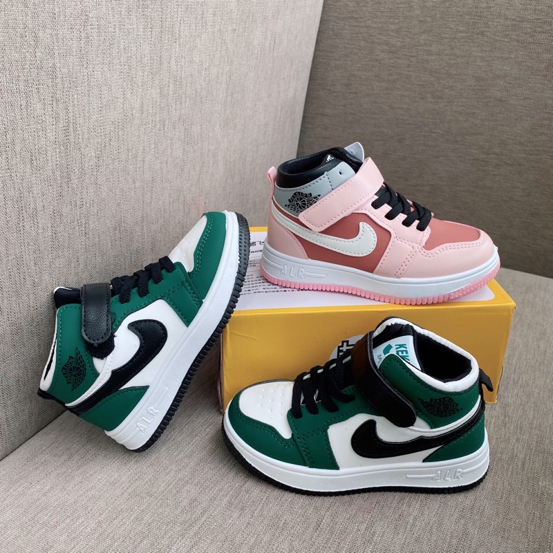 Giày sneaker trẻ em cao cổ cho bé gái bé trai JD B9