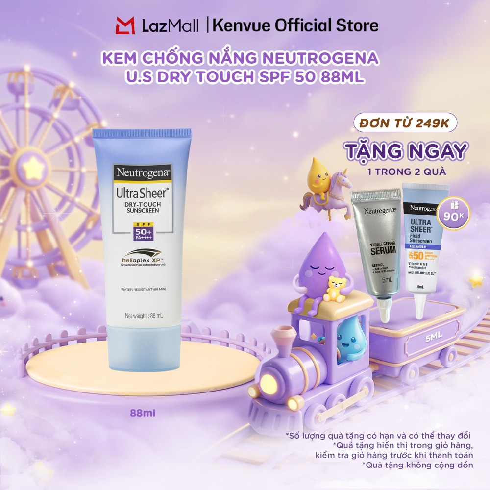 Kem chống nắng Neutrogena U.S Dry Touch SPF 50 88ml