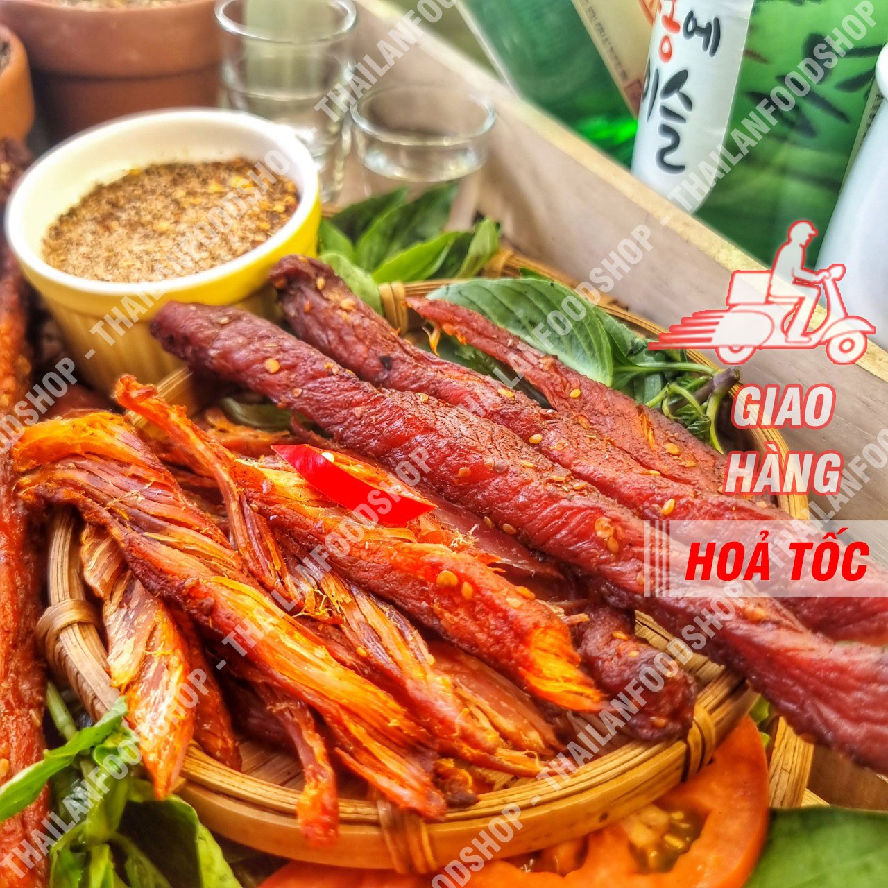 Thịt nai gác bếp túi hck 500gr
