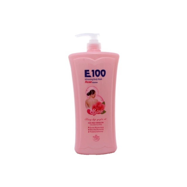 Sữa tắm e100 hoa hồng 1.200ml