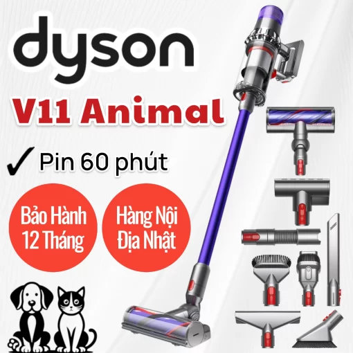 Máy hút bụi không dây V11 Animal – Bảo Bối Cho Người Nuôi Thú Cưng