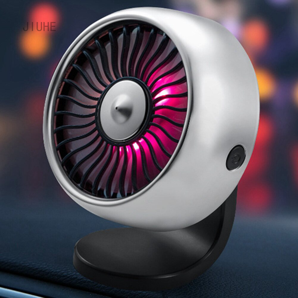 JIUHE Quạt Mini Cho Xe Hơi Air Vent/Bảng Điều Khiển 3 Tốc Độ Quạt Làm Mát USB Với Cáp F3L8