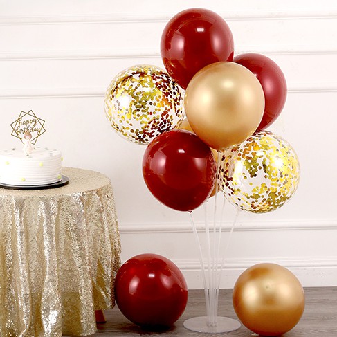 Trụ bong bóng mika giả bóng bay 7 nhánh phụ kiện trang trí sinh nhật, party, đám cưới, tiệc mừng 70cm - BOBABO