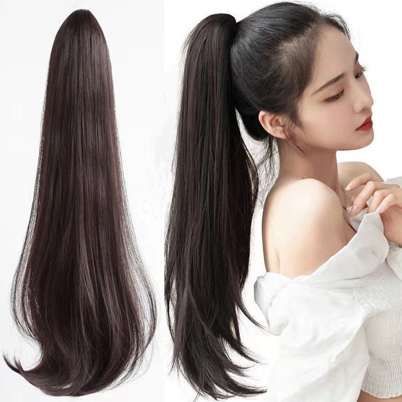 Tóc giả ngoạm cúp đuôi lơi 55cm ng55 😍freeship😍 ngoạm cụp đuôi, tóc giả ngoạm cụp