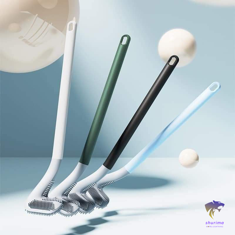 Cây chà toilet 2 đầu silicone siêu bền tiện lợi cây chà bồn cầu giá rẻ
