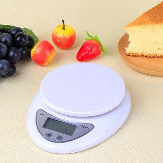 [HCM](Tặng 2 Pin) Cân Điện Tử Để Bàn 5KG Cân Điện Tử Thực Phẩm Nhà Bếp Electronic Kitchen Scale 5KG 7GS-05