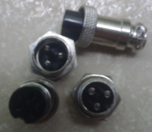Bộ Giắc Cắm Đực Cái GX16 3 Chân