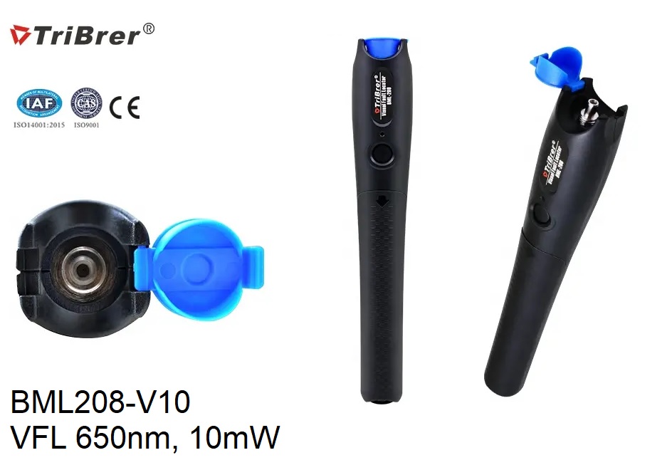 Triber BML208-10: Bút soi điểm đứt cáp quang ~10km. Máy dò điểm đứt sợi cáp quang bằng ánh sáng đỏ~10km