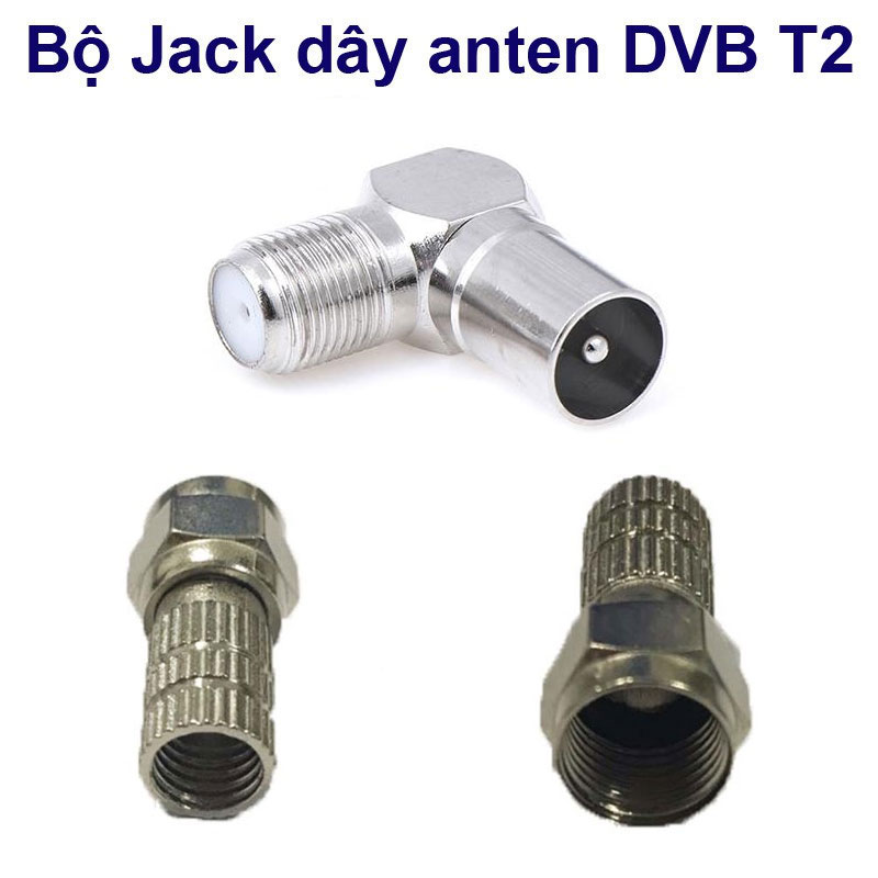 [HCM]Bộ đầu jack  vuông dây anten DVB T2