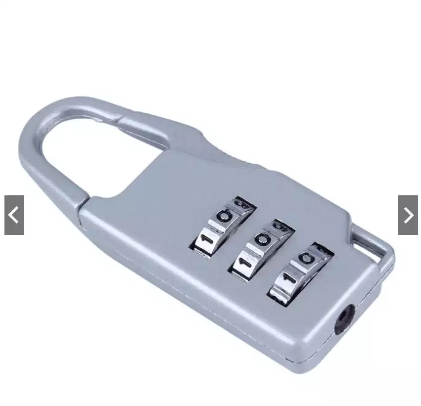 Khóa số mini Zipper Lock 3 số - Ổ khóa du lịch mini