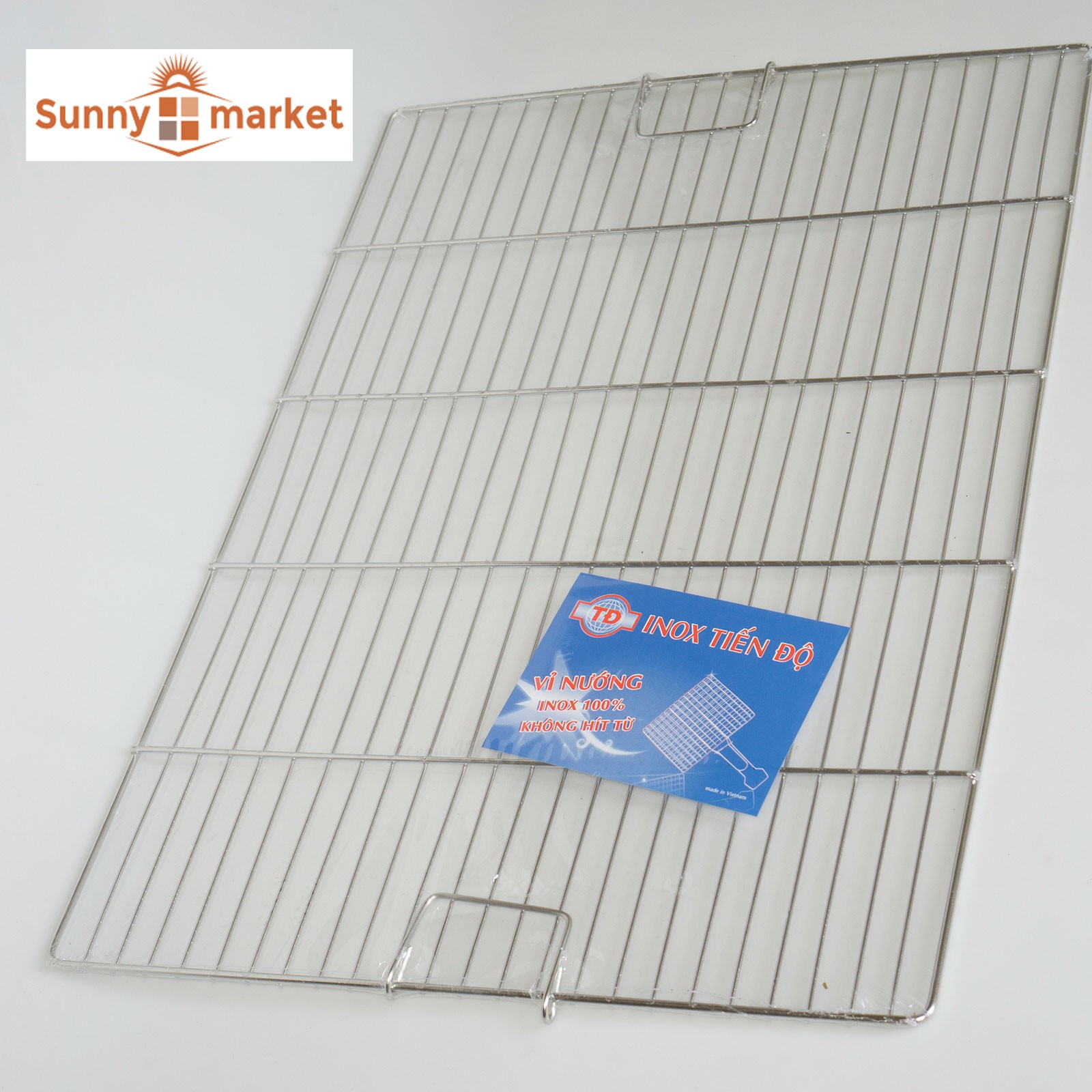 Vỉ nướng inox cao cấp 35 x 50cm, vỉ nướng inox lớn, inox Tiến Độ