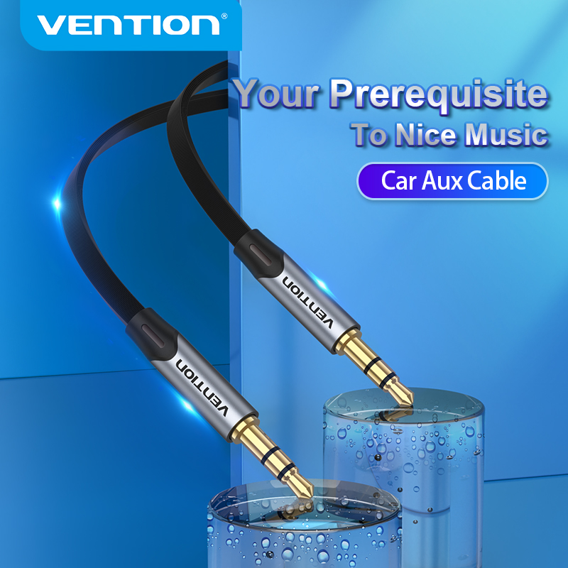 Cáp audio hai đầu 3.5mm dây dẹt dài 5m cao cấp chính hãng vention baphj